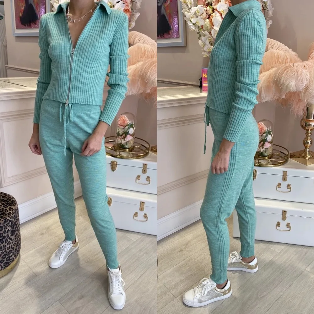 Модный брендовый осенний спортивный костюм из 2 предметов повседневный женский