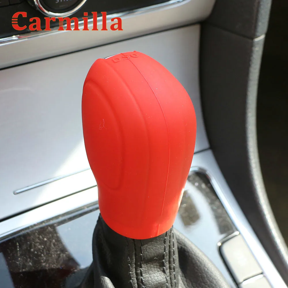 Силиконовый чехол Carmilla с ручкой передач для Volkswagen VW Golf 6 Passat B7 Jetta CC Polo Touran Tiguan Eos