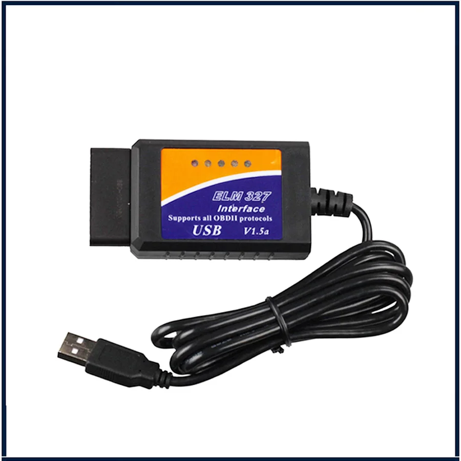 Автомобильный диагностический инструмент OBD2 ELM327 считыватель кодов USB 327