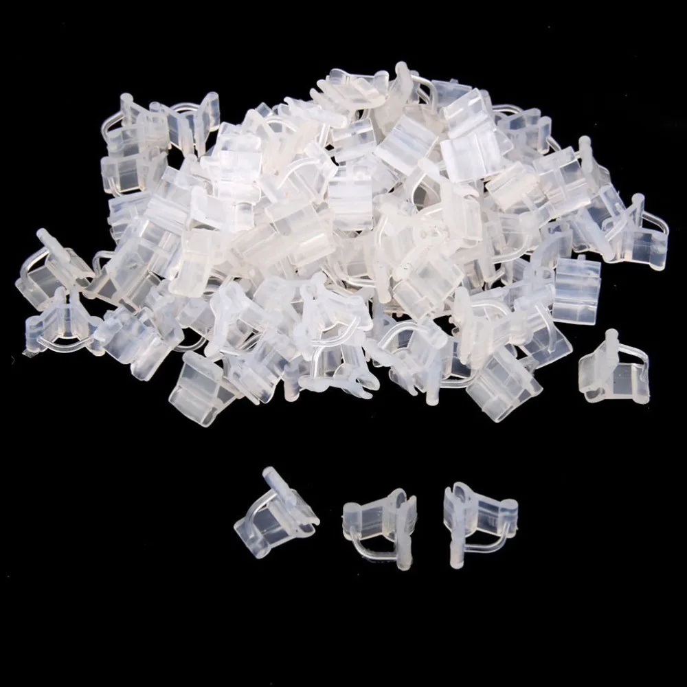 

100pcs 2.2-4.5mm Gardening Plant Flower Support Fixing Grafting Clips