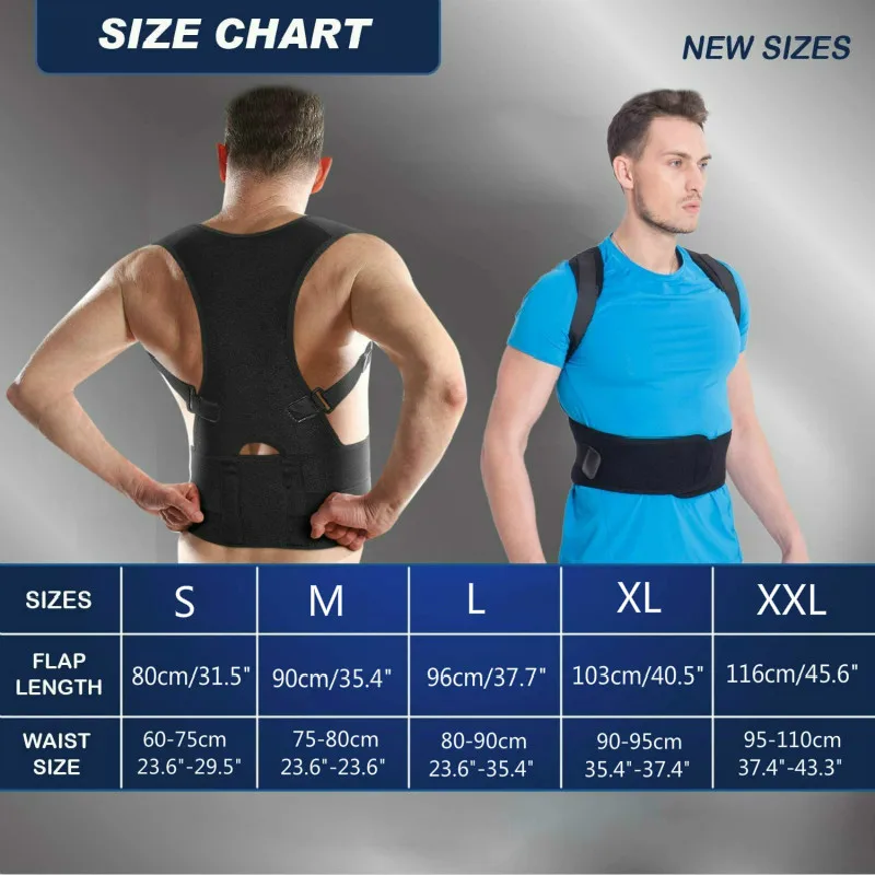 

Orthopedic Magnetic Vest Posture Corrector Belt Adjustable Back Support Brace Band Waist Shoulder Lumbar Spine Correction Strap