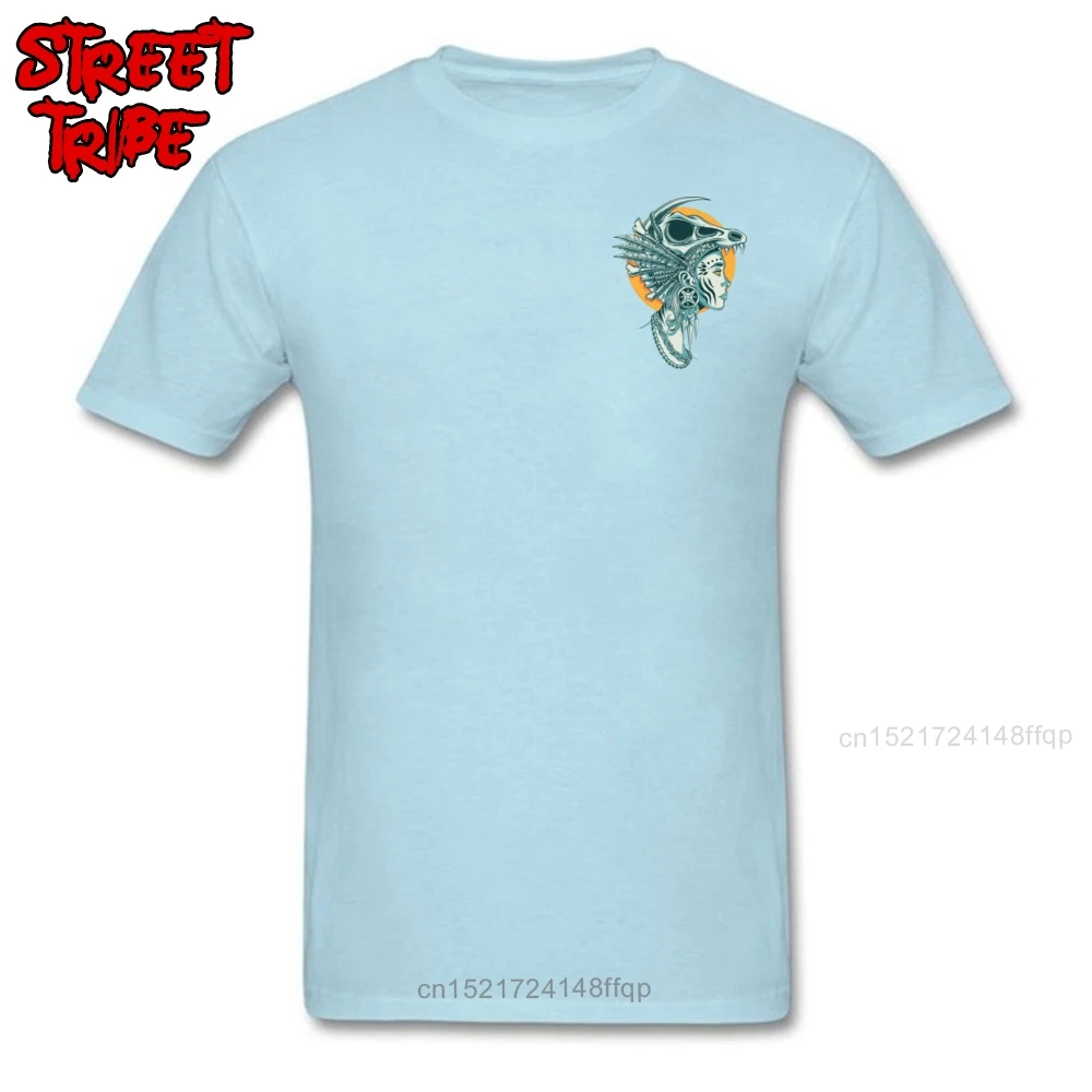 Футболка Young футболка с черепом Мужская этническим рисунком топы принтом волка и