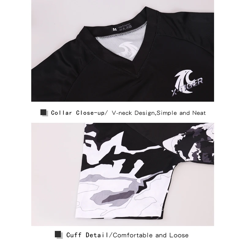 Футболка X Tiger с коротким рукавом для горного велосипеда майка мотокросса