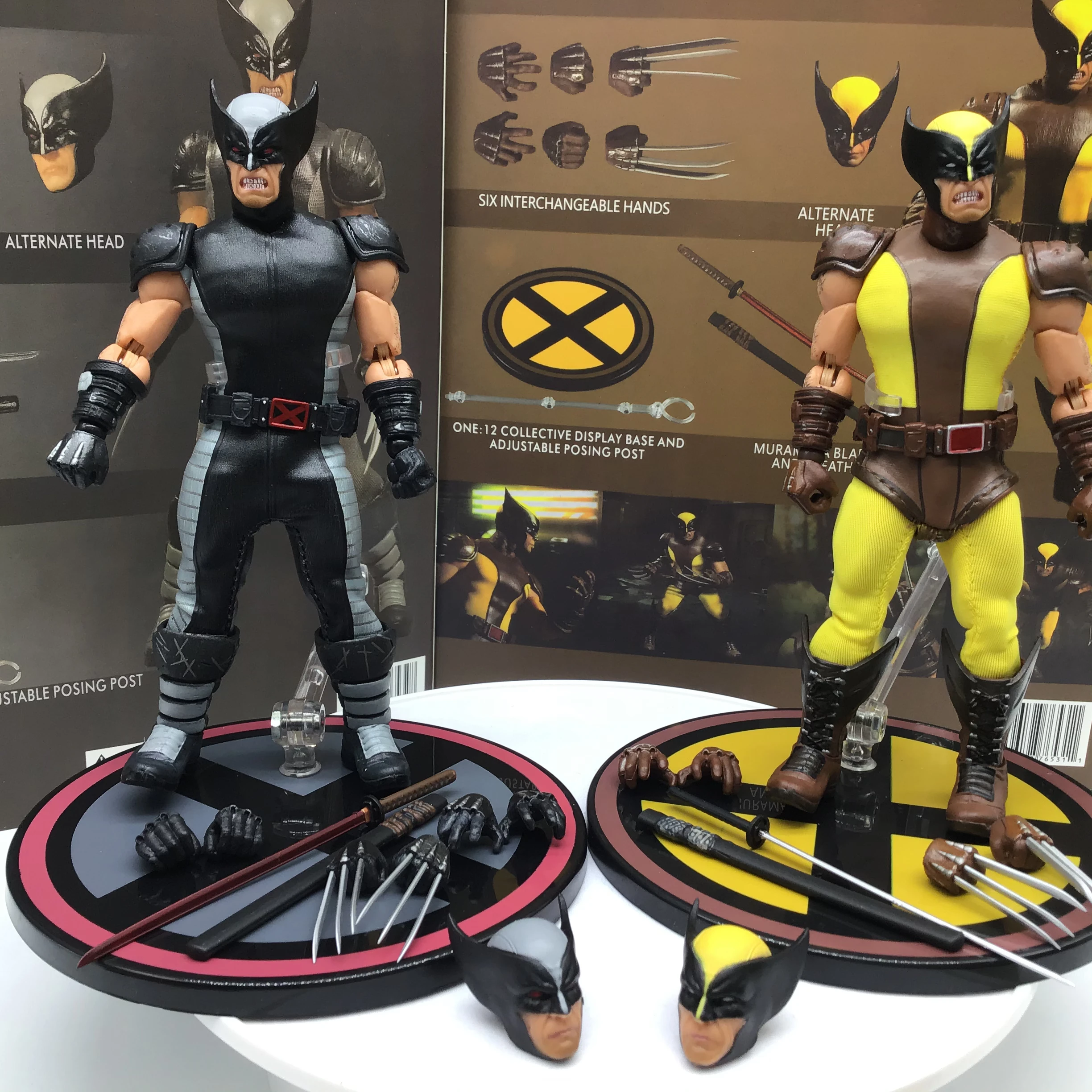 Новый стиль 6 дюймов Mezco commoner Росомаха 1:12 масштаб коллекционные серые фигурки ПВХ
