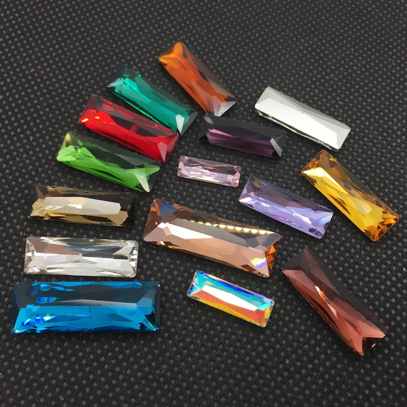 Багет с кристаллами TopStone Princess многоцветное стекло для самостоятельного