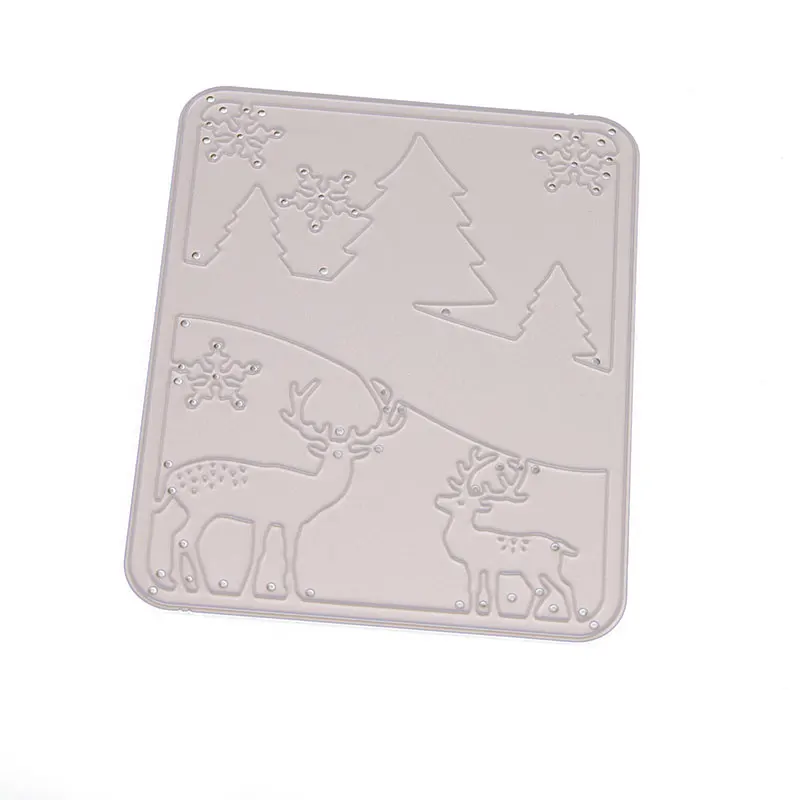 

Forest and elk Metal Cutting Dies for DIY Scrapbooking Crafts Dies Cut Stencils Maker Photo Album Template Handmade Decoration