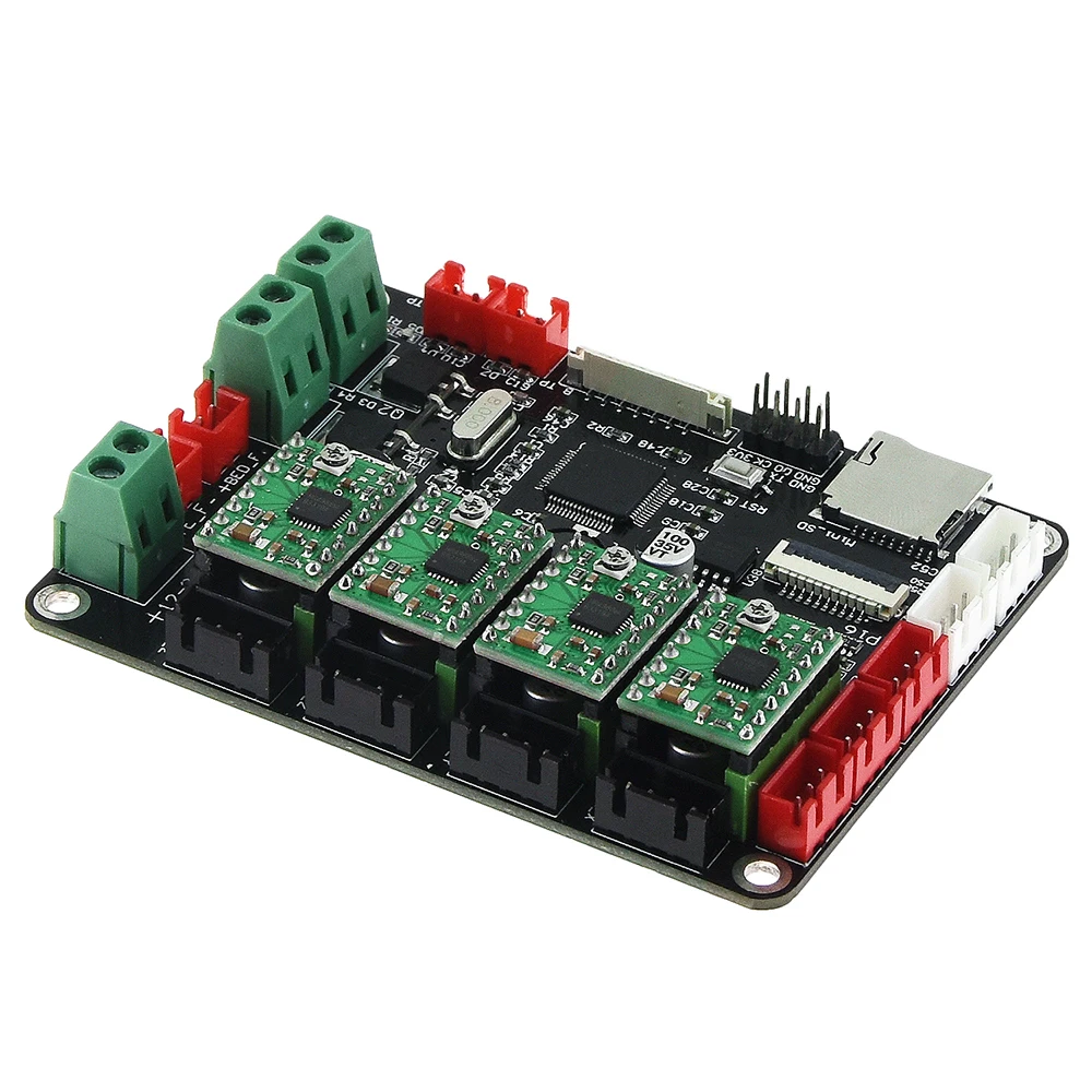 Детали 3D-принтера StepStick A4988 DRV8825 Драйвер шагового двигателя с теплоотводом Reprap RAMPS 1,4 1,5 1,6 MKS GEN V1.4 плата