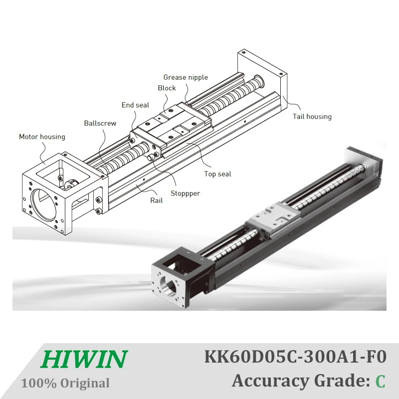 HIWIN Тайвань одноосевой фазы KK60 промышленный робот фотоэлемент шаговый двигатель