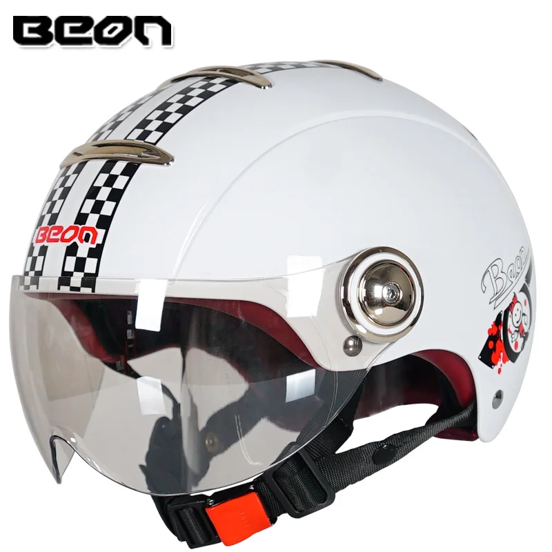 BEON B-105 Ретро винтажный полушлем Открытый мотоциклетный шлем для мотоцикла -