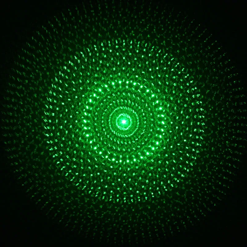 Регулируемый Фокусируемый фонарик 5 в 1 калейдоскоп Звездный мощный зеленый