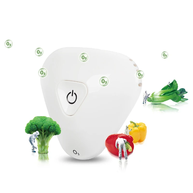 

Portable Mini Ozone Air Purifier Fresh Deodorizer Fridge For Refrigerator Closets Pet Car Portable Built In Battery