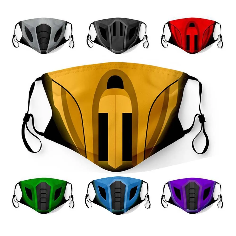Маска унисекс Пылезащитная для мужчин и женщин смешная маска косплея Mortal Kombat