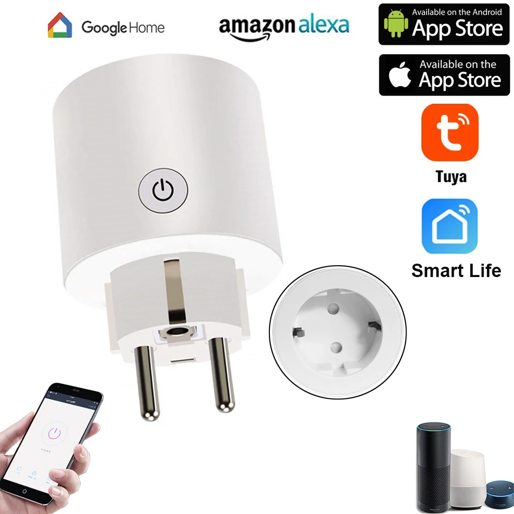 WIFI умная штепсельная вилка ЕС Универсальный пульт дистанционного управления wifi