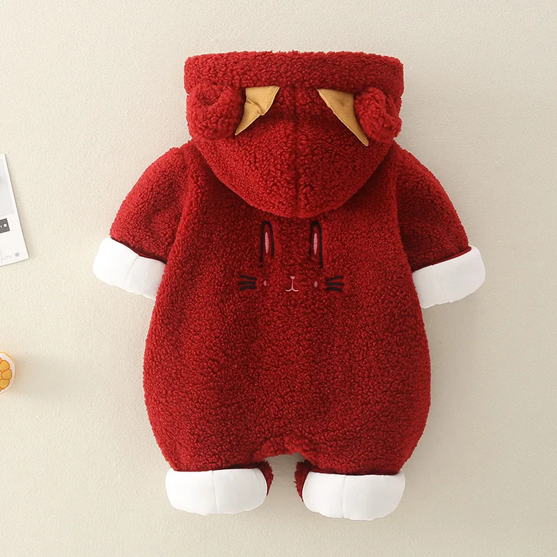 

Baby Onesies Fall and Winter Clothes Men Keep Baby Warm Cashmere Cotton -Padded Coat
