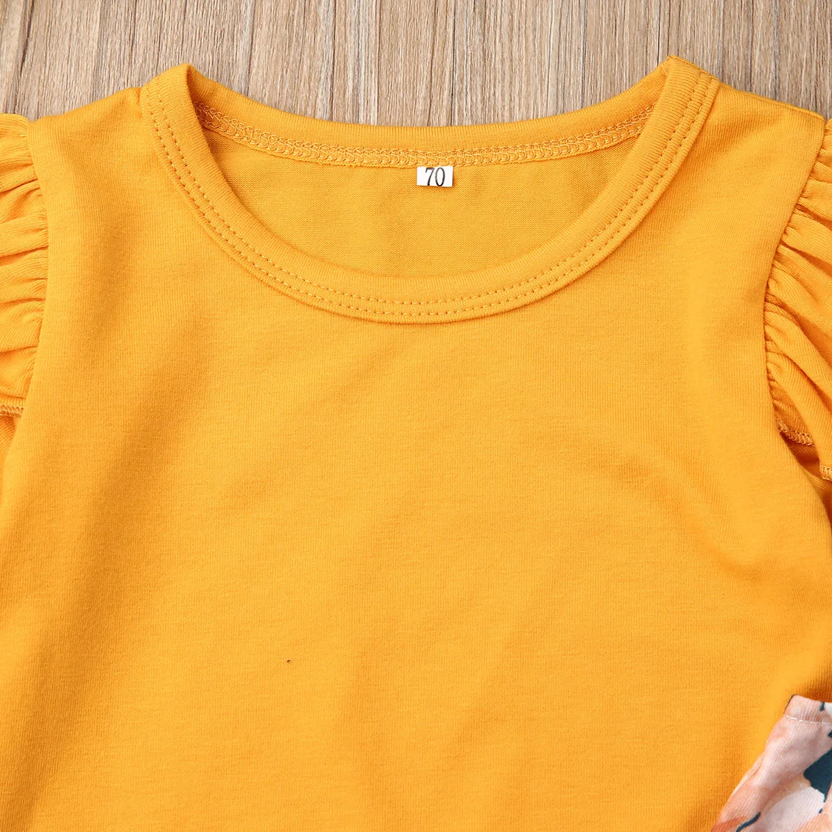 Новый брендовый Детский комплект для маленьких девочек сезон зима Цветочный