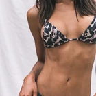 Комплект бикини с леопардовым принтом, женский купальный костюм бикини, пляжная одежда, купальник пуш-ап, бикини 2020