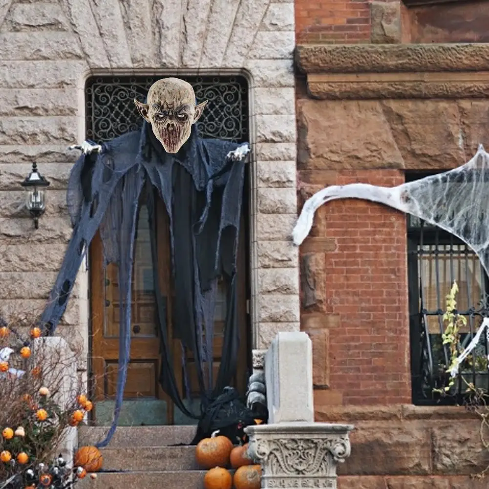 Накладка на лицо ужас Хэллоуин головной убор из латекса инопланетянина без рта