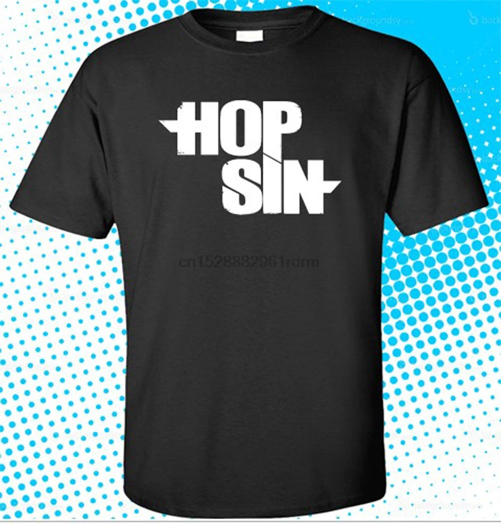 2018 летняя стильная футболка новая мужская черная с логотипом HOPSIN размер S до 3XL