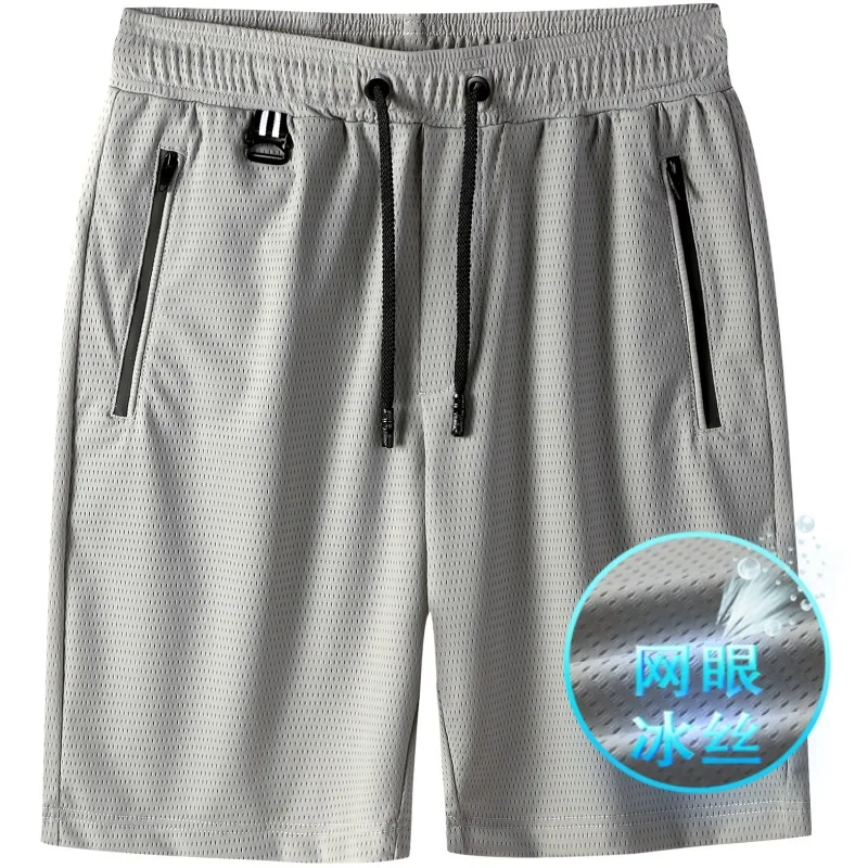 

2021Summer black men's hollow sportswear sports pants men's casual solid color shorts men's beachwear Nini Beibei new clothing