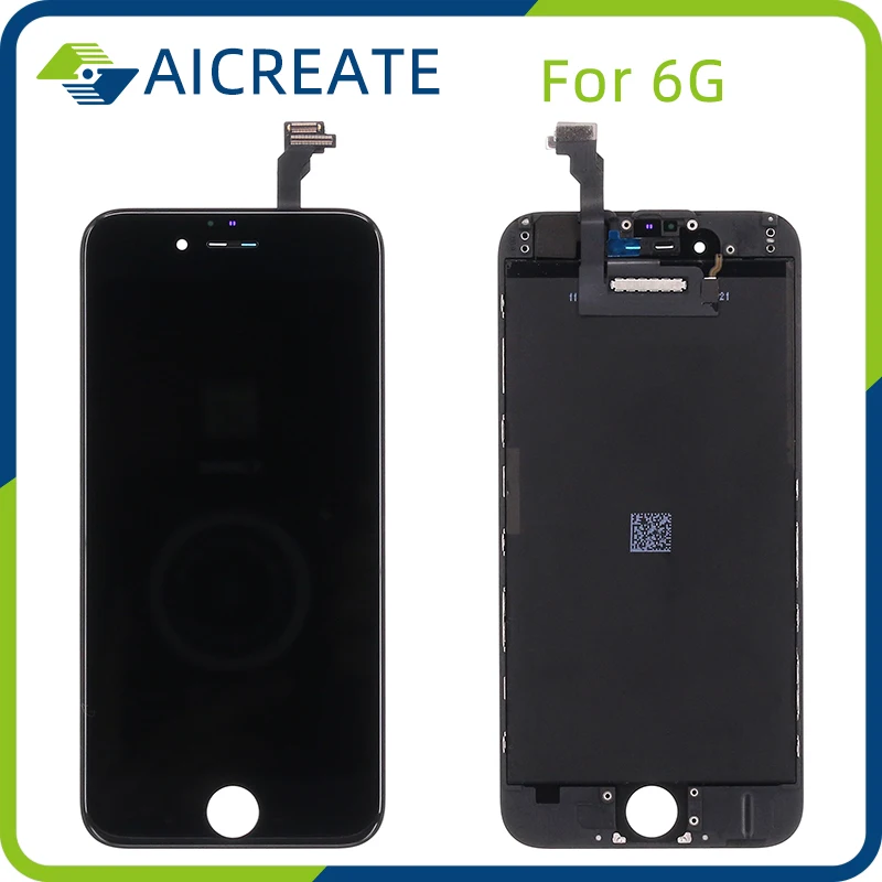 Pantalla LCD de alta calidad para iPhone 6, repuesto de montaje, grado AAA, 10 unids/lote-0