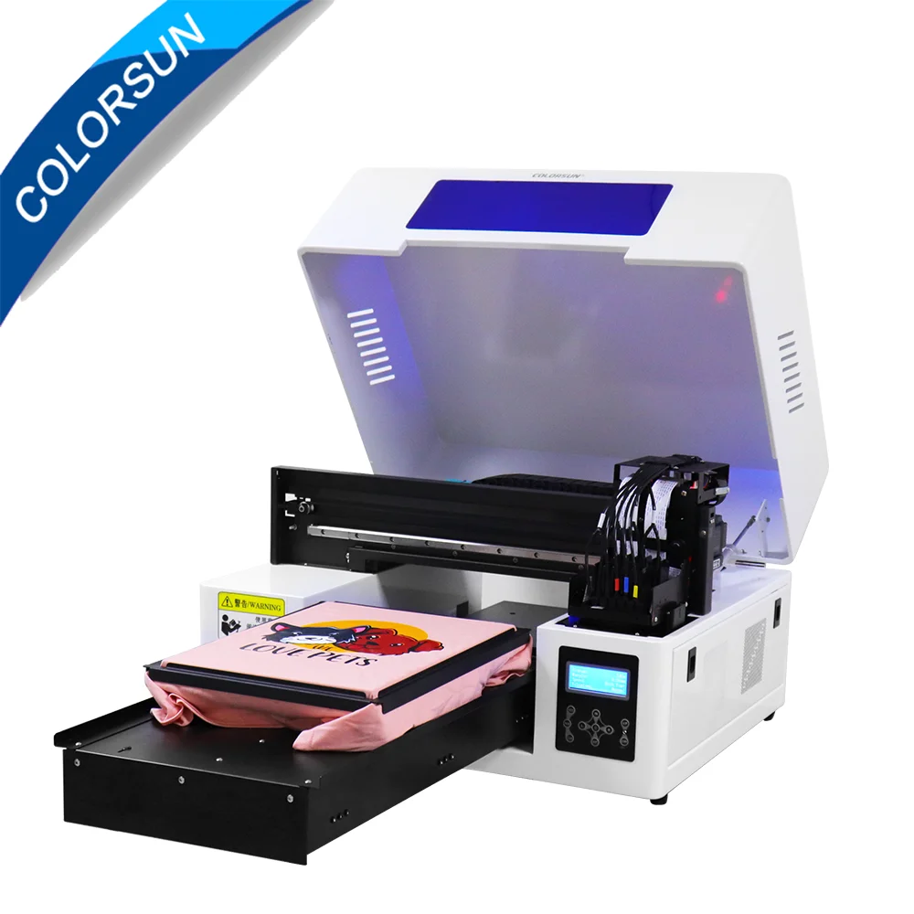 Автоматический планшетный принтер Colorsun A3 2 печатающих головки машина для печати