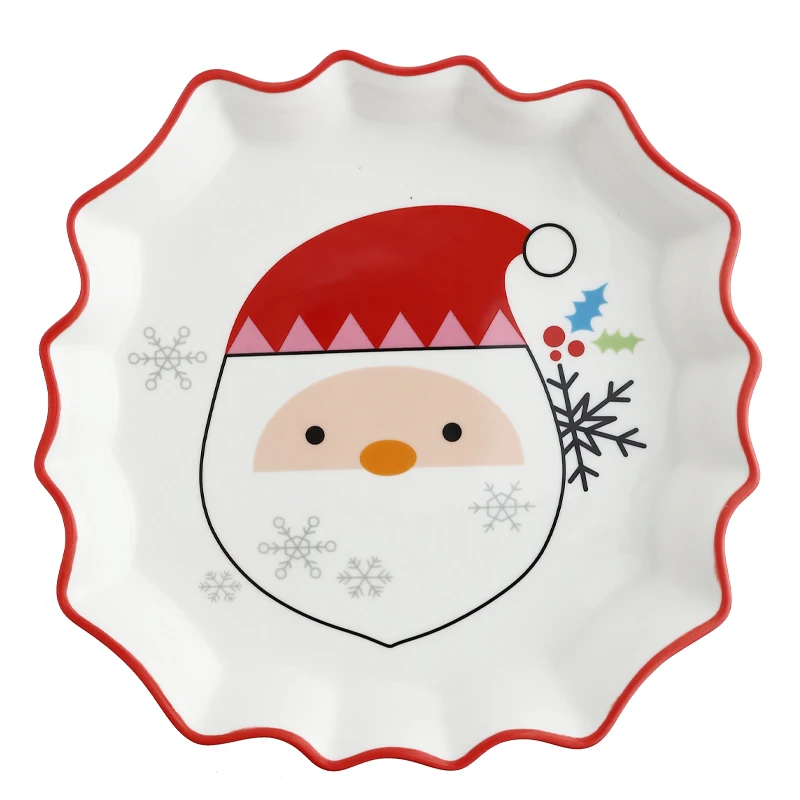 

2021 New Christmas Style Series Theme Tableware Ceramic Dishes Set Bowl Plate Dinner Household Mug Gift For Serving Compartment