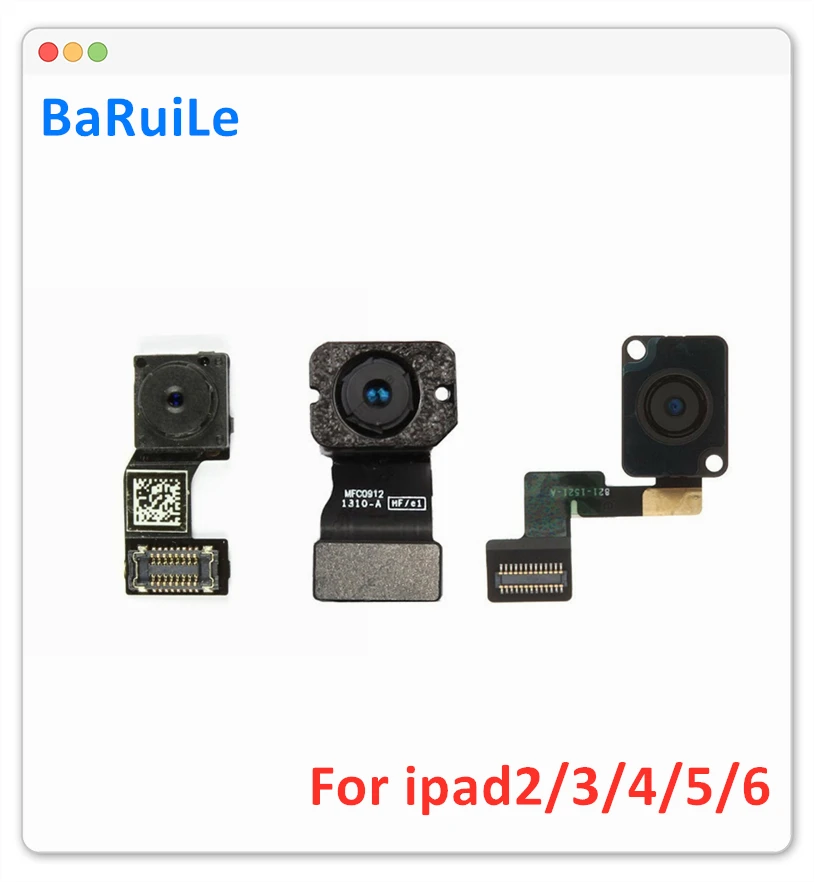 Фото BaRuiLe 5 шт. задняя Камера Flex кабель для iPad 2/3/4 air 6 air2 большая камера основной