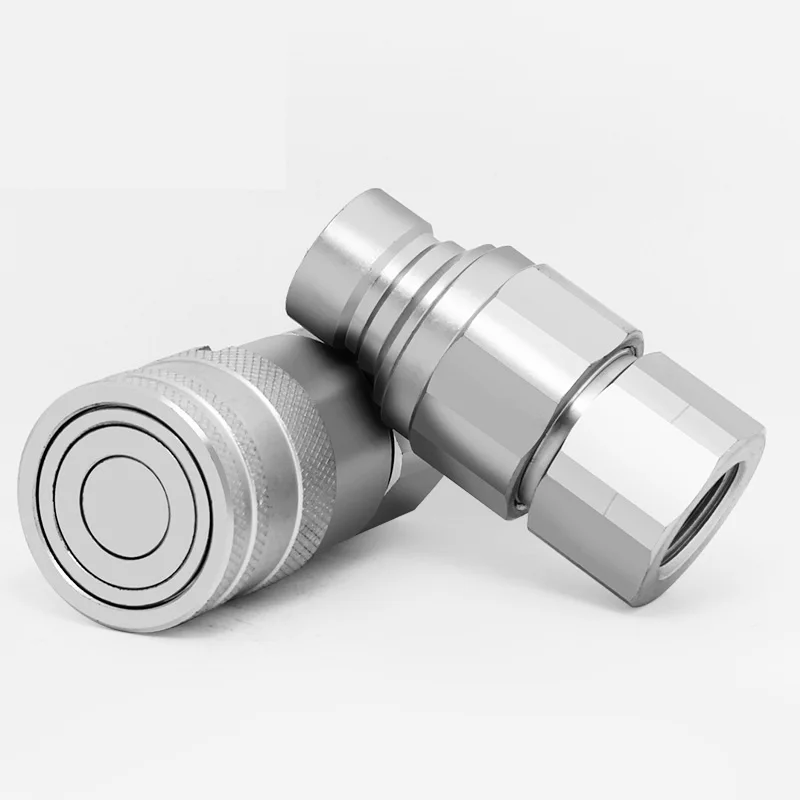 1/4 3/8 1/2 3/4 1 BSP/ NPT резьба плоское лицо быстрое соединение гидравлические