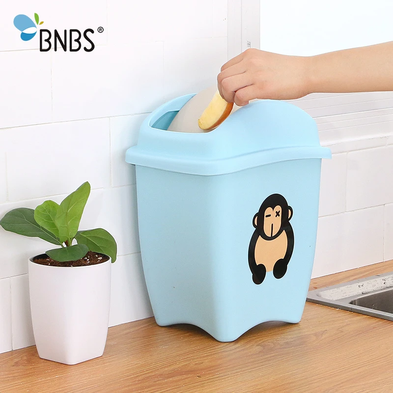

Kitchen Bucket Garbage Trash Cans Recycle Bin Paper Basket Dustbin Bathroom Plastic Garbage Cube Trash Bin