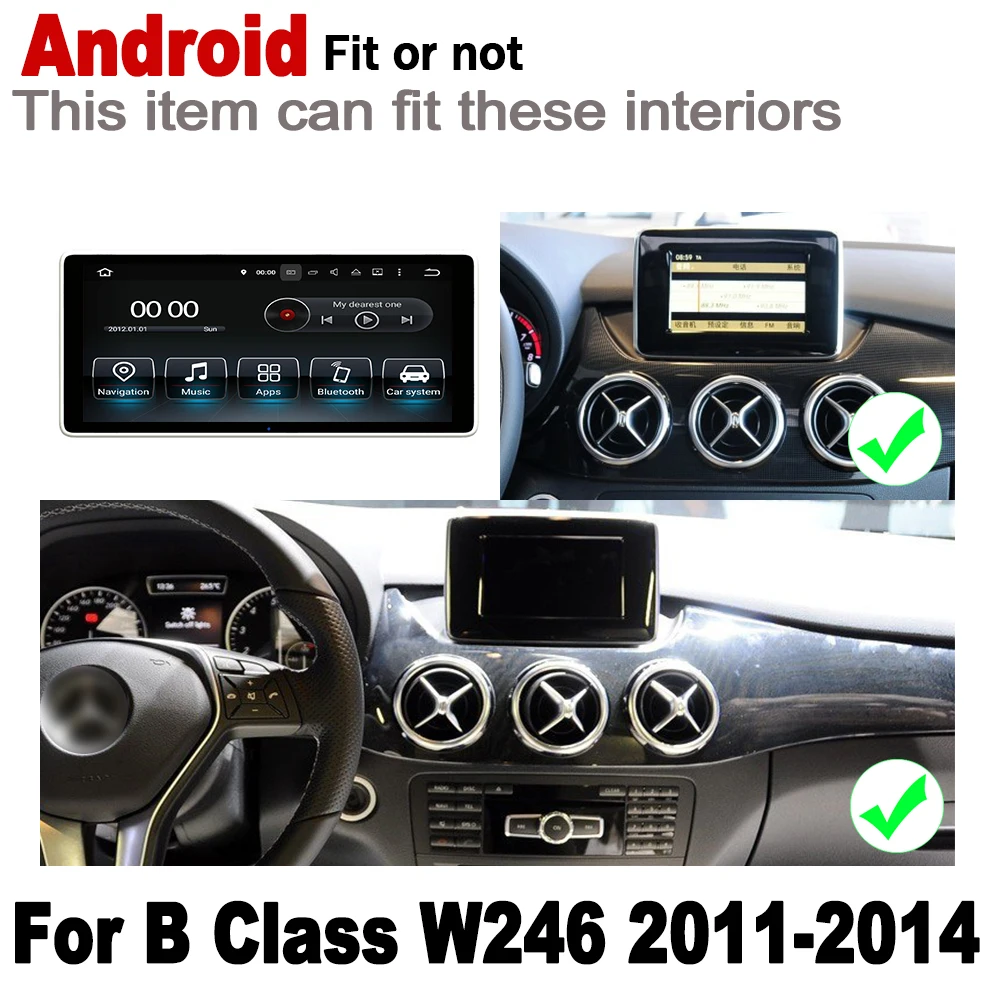 Автомобильный мультимедийный плеер для Mercedes Benz B Class W246 2011 2012 2013 2014 NTG стерео Android GPS