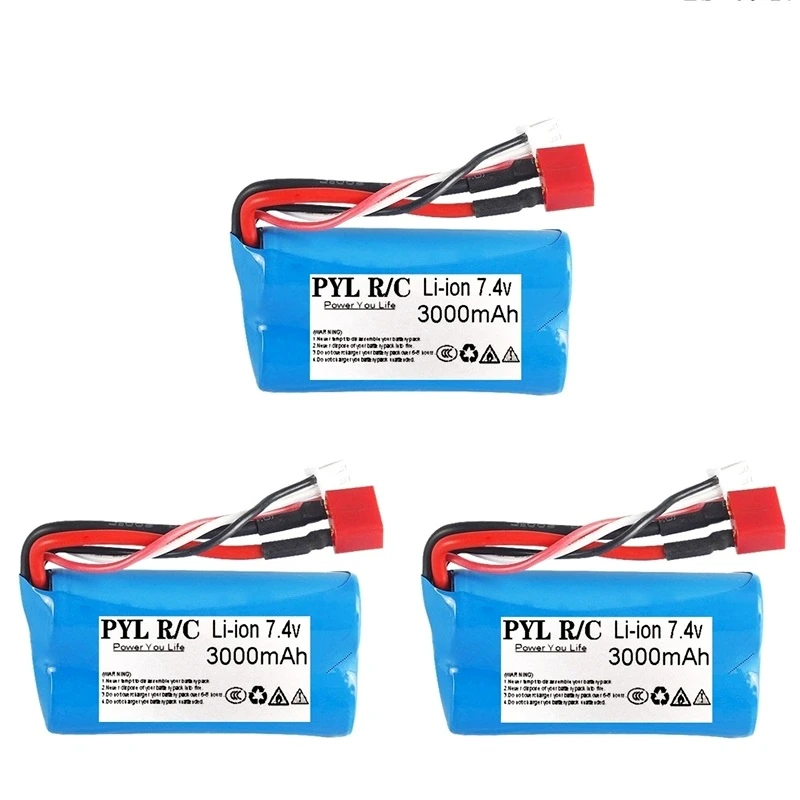 74 v 2500 мач3000 мач 18650 батарея для wltoys 12428 12401 12402 1