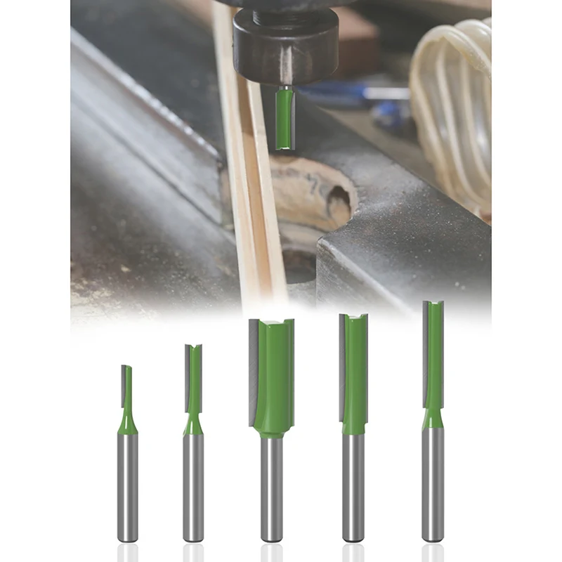 

7Pcs 6mm Shank Straight Bit Tungsten Carbide Single Double Flute Router Bit Wood Milling Cutter For Woodwork Tool