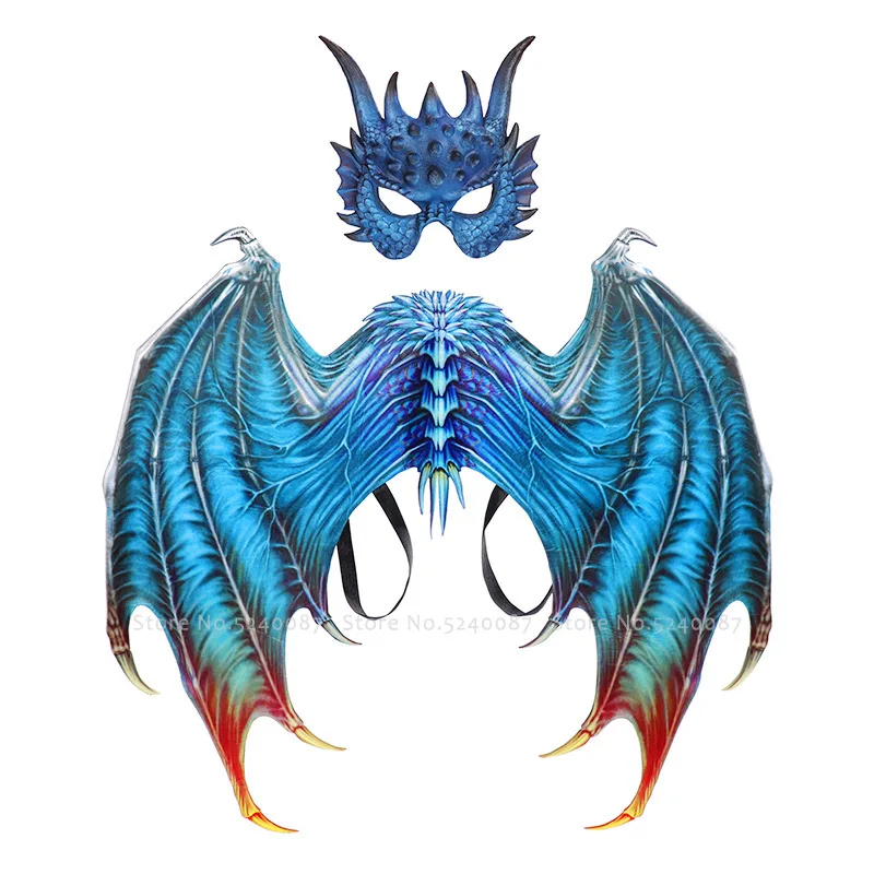 Костюмы для косплея малыша на Хэллоуин маска сова крылья дракона костюм мужчин и