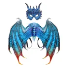 Костюмы для косплея малыша на Хэллоуин, маска сова, крылья дракона, костюм для мужчин и женщин, демон, дьявол, страшный реквизит для сцены вечерние представлений