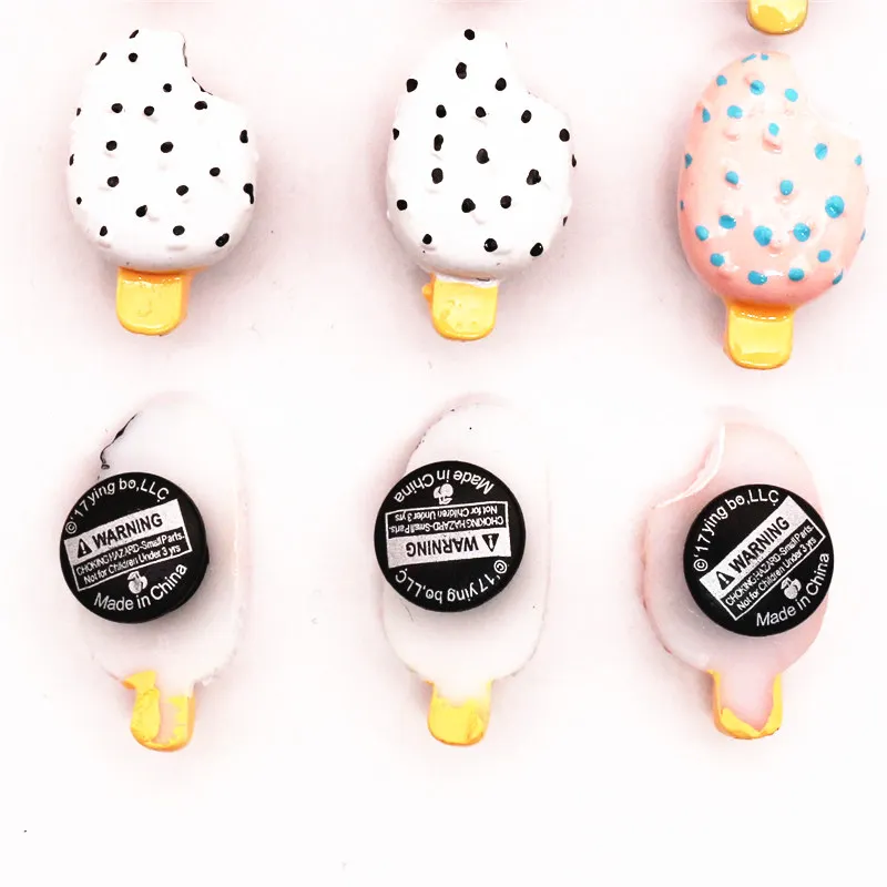 Mini Simulation Ice Cream Shoe Charms Decoration Realistic Chocolate Cold Drink Shoe Accessories fit croc jibz Kid's Party X-mas