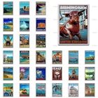 Постер в стиле ретро для путешествий, декор для гостиной, холст