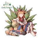 EARLFAMILY 13 см x 12,4 см для Ibuki Suika аниме Автомобильная наклейка индивидуальная наклейка окклюзия царапины мотоцикл окна украшение