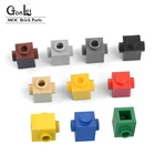 47905 специальные пластины для конструктора, 30 шт.лот, 1x1 с гвоздиками по 2 Сторонам, MOC, строительные блоки, кирпичи, игрушки сделай сам, детали, подарки