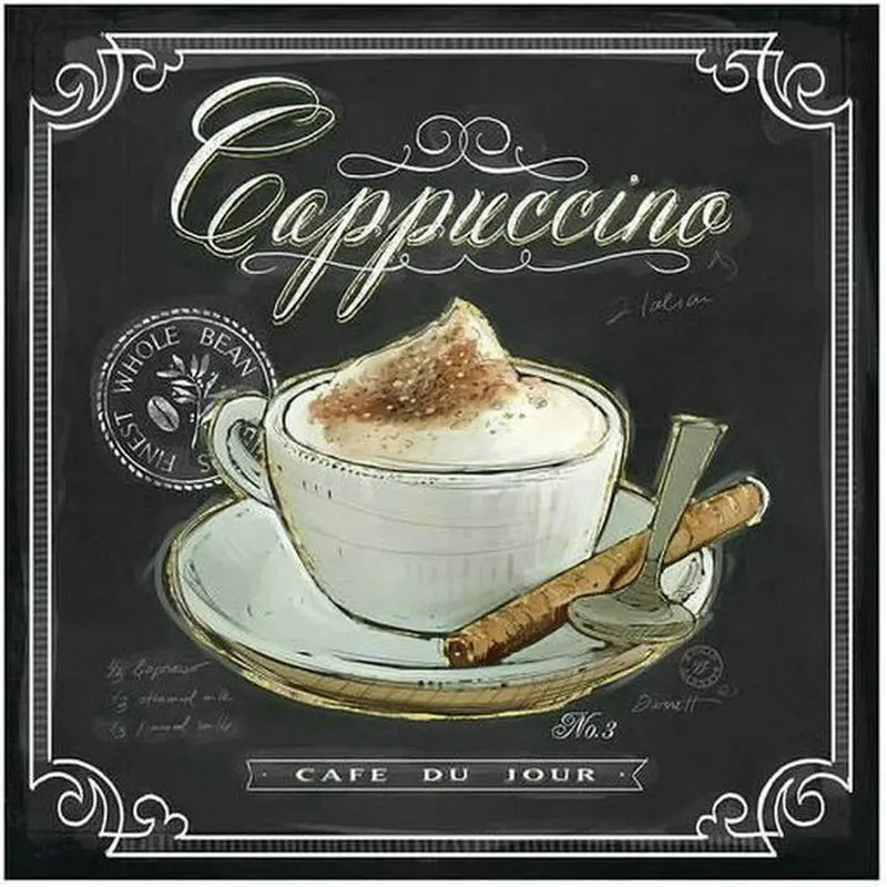 

Diamond Painting Coffee Afternoon Tea 5D DIY Full Round Square AB Drill Resin Icon Handicraft Patch Embroidered