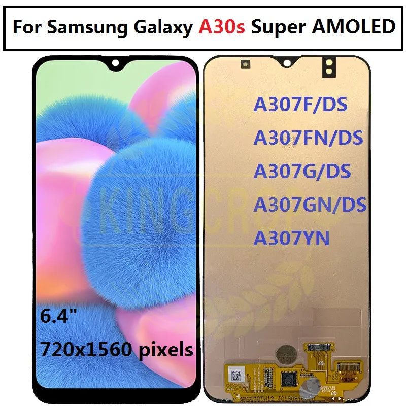 Для Samsung galaxy A307F/DS A307FN/DS A307GN/DS A307YN дисплей с рамкой сенсорный экран дигитайзер в
