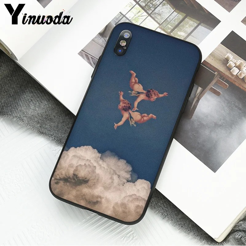 Yinuoda Ренессанс Ангелы Амур эстетика аксессуары для телефона чехол Apple iPhone 8 7 6 6S Plus