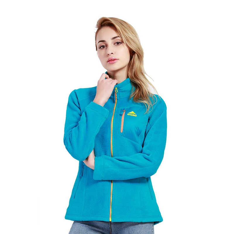 Уличные походные флисовые куртки ROYALWAY женские осенне зимние теплые с воротником