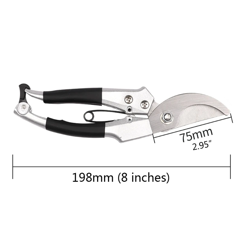

203F Easy to Operate Pointed Gardening Pruning Shears Thin Fruit Pruning Shears Reduce Plant Damage Sharp Garden Shears