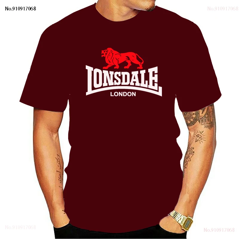 

2021 New T-Shirt Tops Summer 100% Cotton Funny T-Shirt Short Sleeve T-Shirt Men's Fashion Brand Lonsdale Prints Women's and Men'