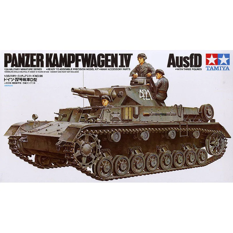 Tamiya масштаб 35096 1/35 немецкий танк Второй мировой войны Panzer IV Ausf D демонстрационная