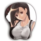 Креативный мультяшный 3D сексуальный коврик для мыши, силиконовые браслеты, коврик для мыши, поддержка запястья