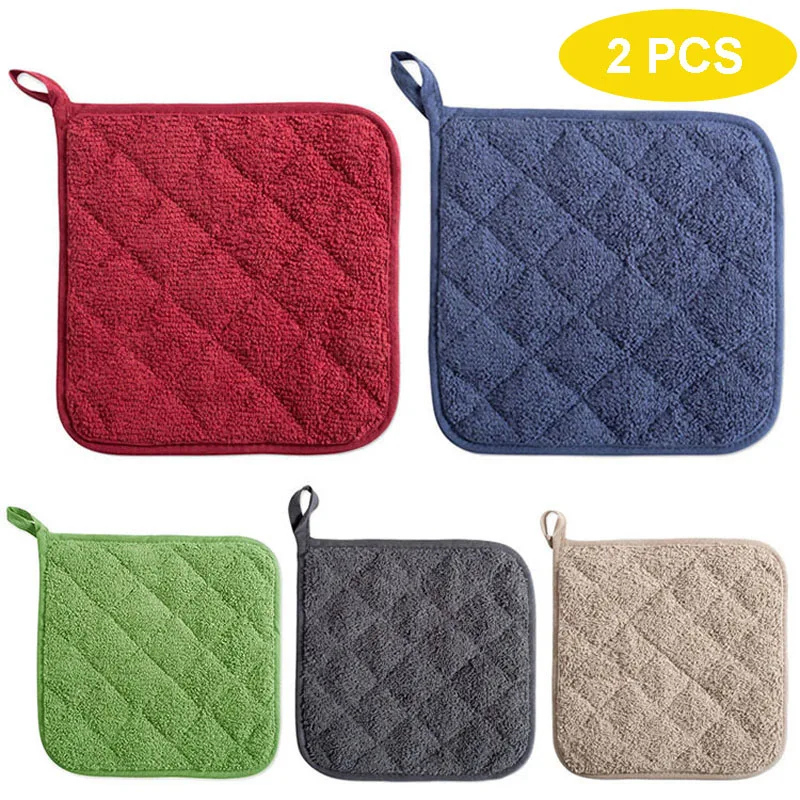 2 шт. Прихватки термостойкие хлопковый коврик Нескользящая прихватка подушки