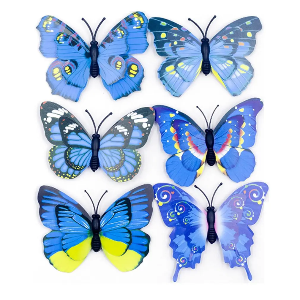 Украшение 3D стерео ПВХ искусственная имитация бабочка украшение для дома