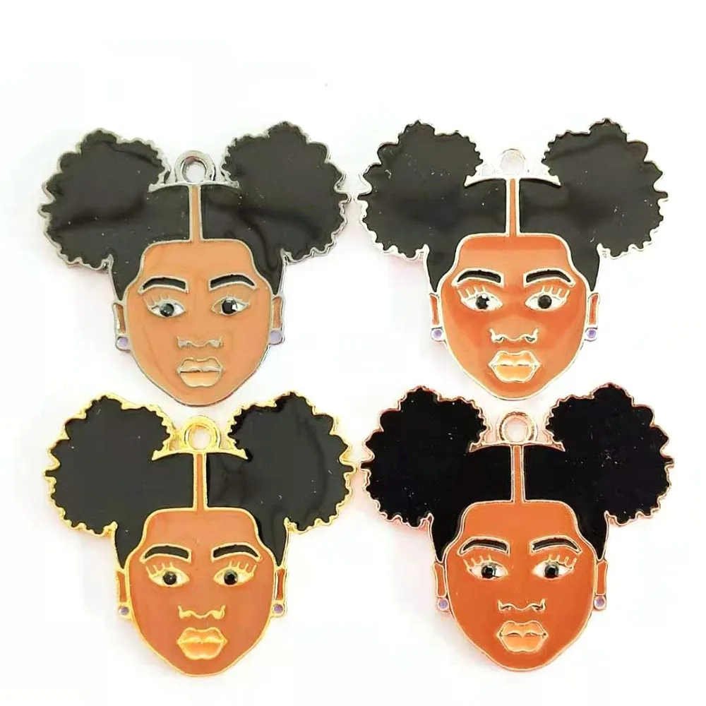 

10pcs Girl Face charms Set 0010