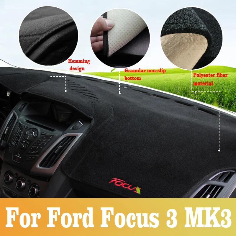 Автомобильный коврик для приборной панели Ford Focus 3 MK3 2012 2013 2014 2016 2015 2017 2018 |